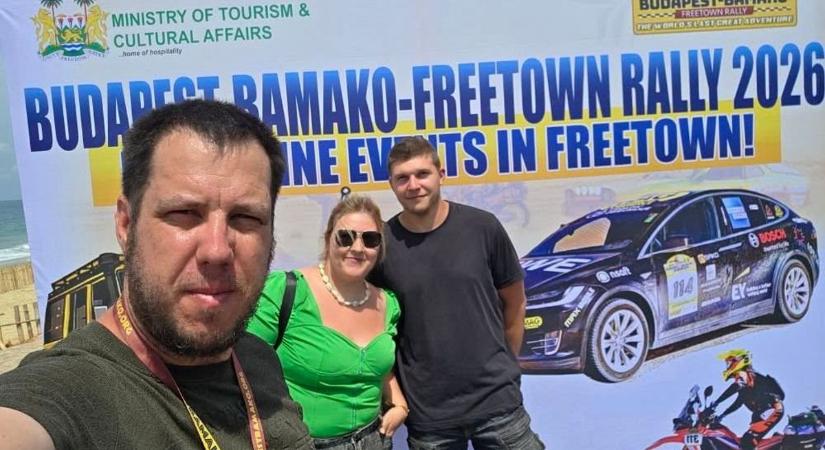 Az óceán medrében tövig nyomva a gázt versenyeztek a dagállyal – megszólalt a Bamako Rally egyik hevesi csapata