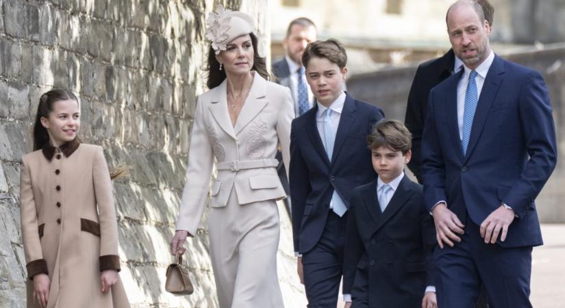 Galéria: Újra a királyi családdal együtt ünnepelte a húsvétot Katalin hercegné