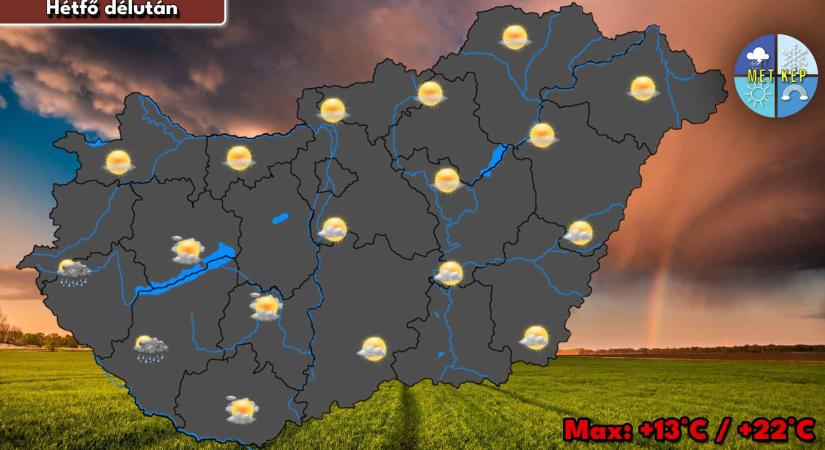 Hidegfront érkezik húsvét hétfőre