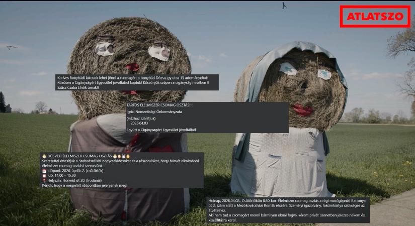 „Tízezer forintos emberek” – több tonnányi élelmiszert osztanak ki roma szervezeteken keresztül a választások előtt