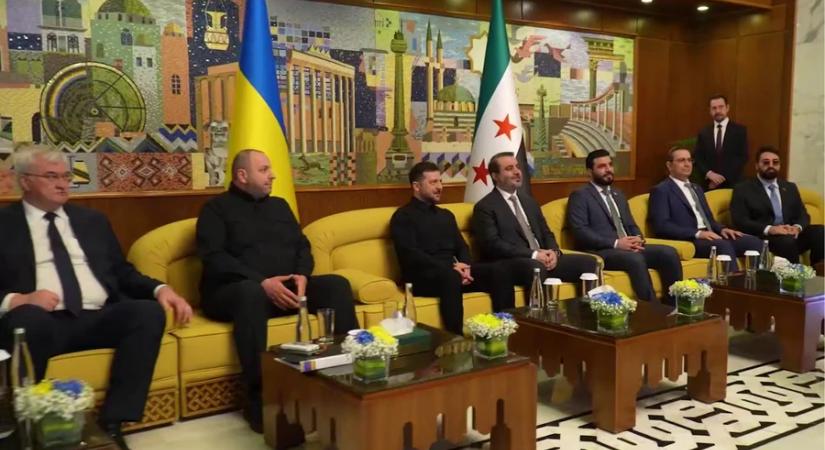 Zelenszkij vasárnap Szíriába érkezett, ahol fontos tárgyalásokat tart