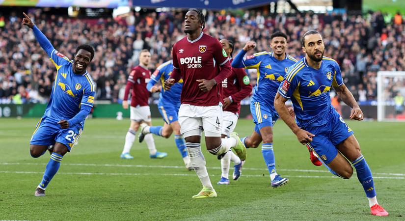 FA-Kupa: hiába állt fel kétgólos hátrányból a West Ham, a Leeds United jutott be az elődöntőbe – videóval
