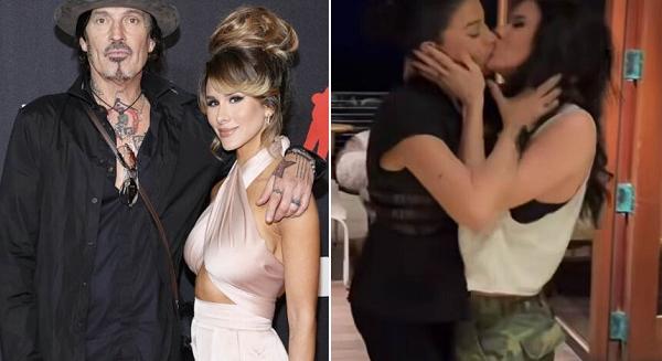 Tommy Lee felesége John 5 feleségével csókolózott (videó)