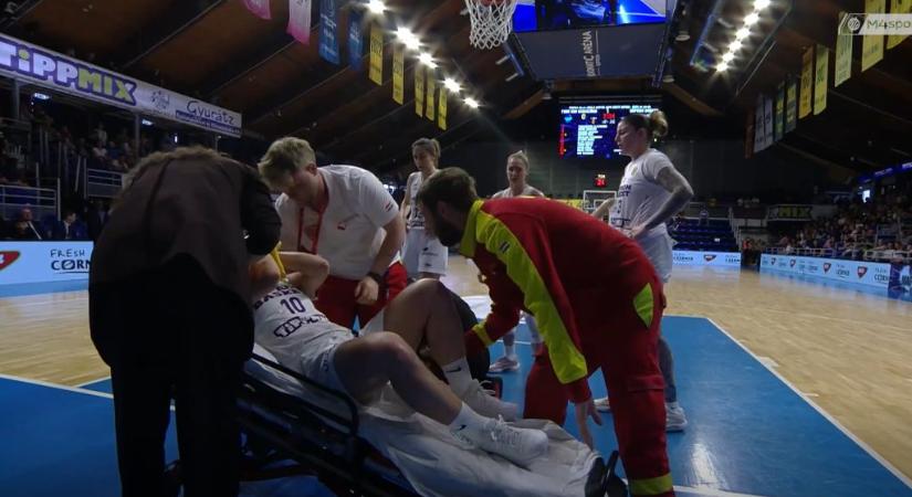 „A felső fogsora az konkrétan gatya” – hordágyon vitték le a kupadöntőn a lekönyökölt kosarast