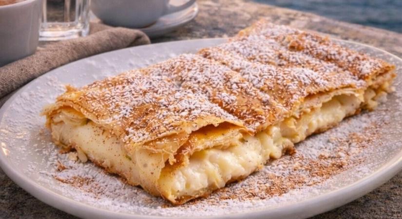 Krémes csoda ropogós tésztában: ez a görög süti most meghódít mindenkit