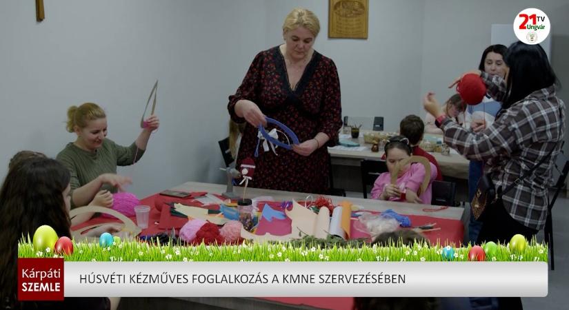Húsvéti kézműves foglalkozás a KMNE szervezésében (videó)