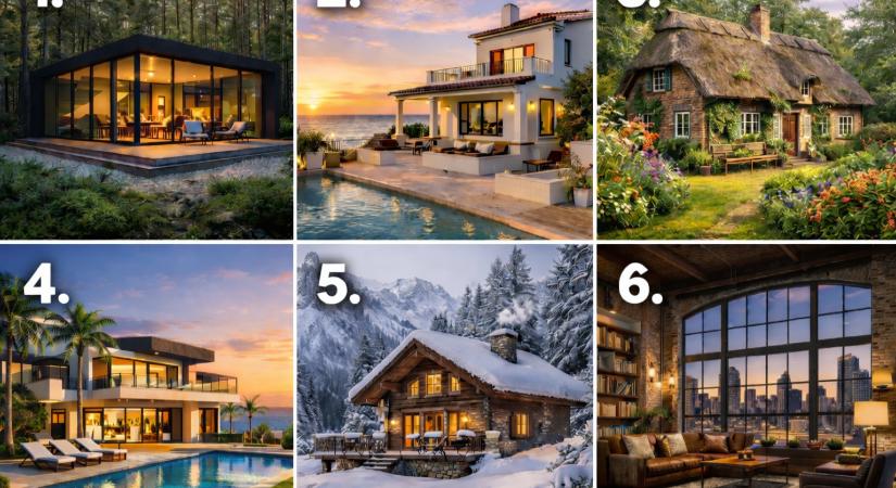 Személyiségteszt: melyik házba költöznél? A választásod többet árul el rólad, mint hinnéd