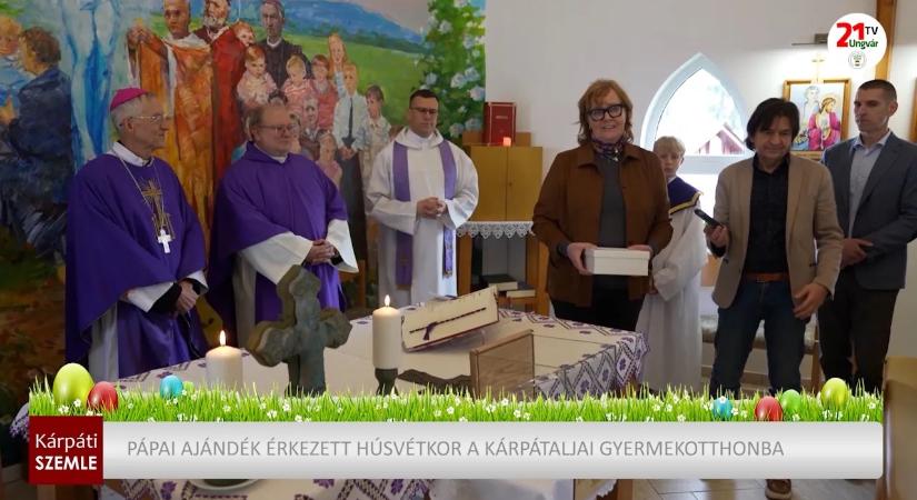 Pápai ajándék érkezett húsvétkor a kárpátaljai gyermekotthonba (videó)
