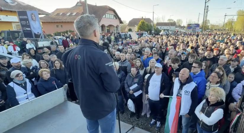 Magyar Péter Ráckevén: „30 ezer szavazaton múlhat az ország sorsa”