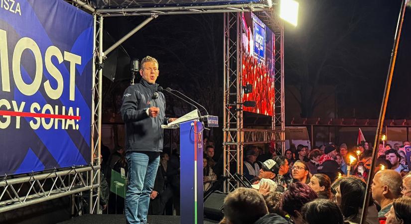 Olyan baki történt a TISZA országjárásán, hogy Magyar Péterbe azonnal belefagyott a szó