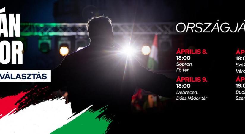 Rendhagyó: Budapesten zárja a kampányát Orbán