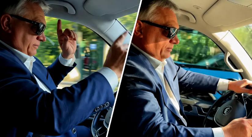 Orbán Viktor megmutatta, mit hallgat vezetés közben – váratlan videó érkezett
