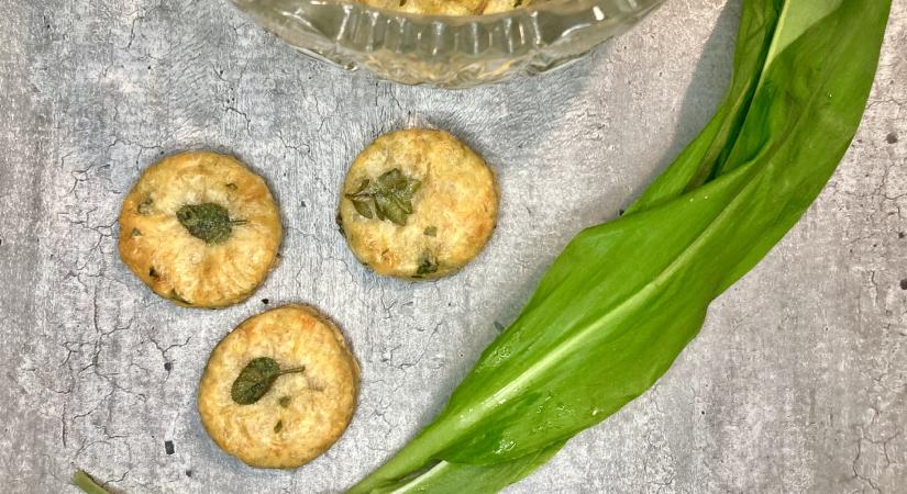 Medvehagymás sós sütemény