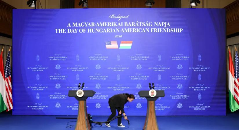 J. D. Vance és Orbán Viktor sajtótájékoztatót tart a Karmelitában