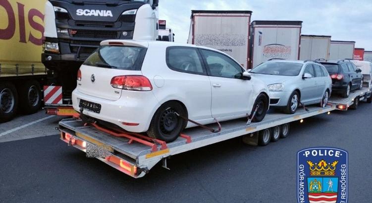 Több százezer forintra büntették az M1-esen közlekedő túlsúlyos szerelvényt