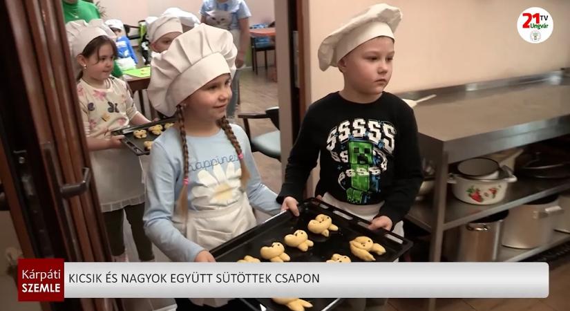 Kicsik és nagyok együtt sütöttek Csapon (videó)
