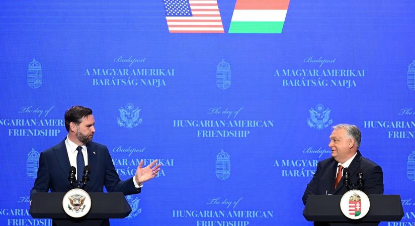 Orbán megfenyegetéséről is kérdezték J. D. Vance-t a budapesti sajtótájékoztatón