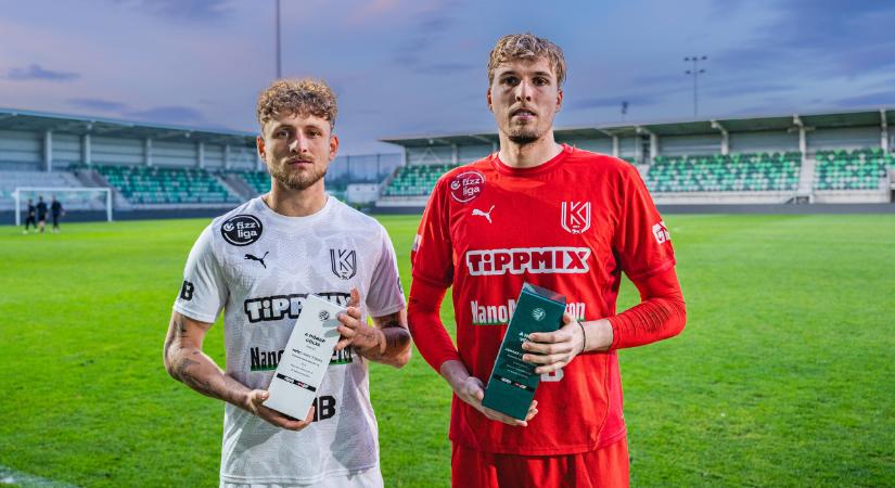 Hiába van reménytelen helyzetben a Kazincbarcika, két játékosát is díjaztak