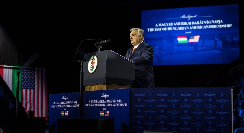 Trump telefonon jelentkezett be Orbán Viktor és J. D. Vance budapesti nagygyűlésén (videó)