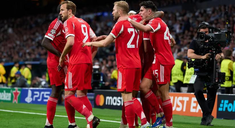 Három gól, sok helyzet és Bayern-győzelem a Real elleni BL-negyeddöntő első mérkőzésén