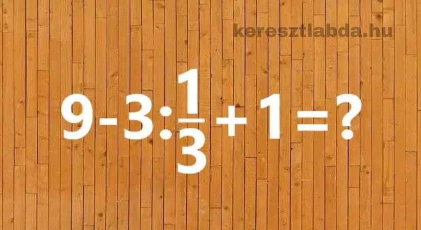 Napi matek feladat: 10-ből 9-en elrontják ezt az egyszerű műveletet