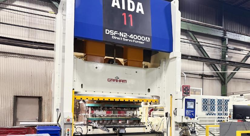 A Graham Stamping nagy sorozatú autóipari alkatrészgyártást nyert el az új, 400 tonnás AIDA szervoprésének köszönhetően