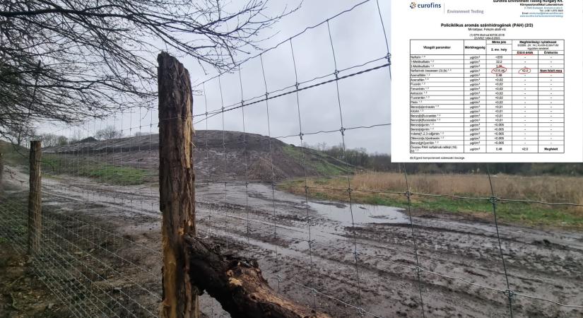 Hatalmas olajszennyezés történt az oroszlányi hulladékfeldolgozó mellett