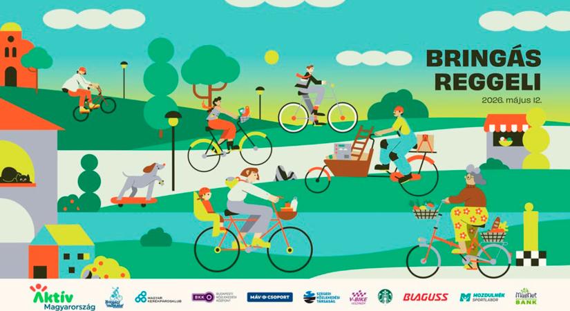 Május 12-én újra Bringás Reggeli a Kossuth téren