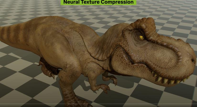 Az Nvidia Neural Texture Compression technológiája drámai mértékben csökkenti a VRAM-felhasználást