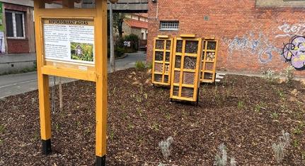 Megújult közterület a Nagy Lajos király útja és a Jókai utca kereszteződésében