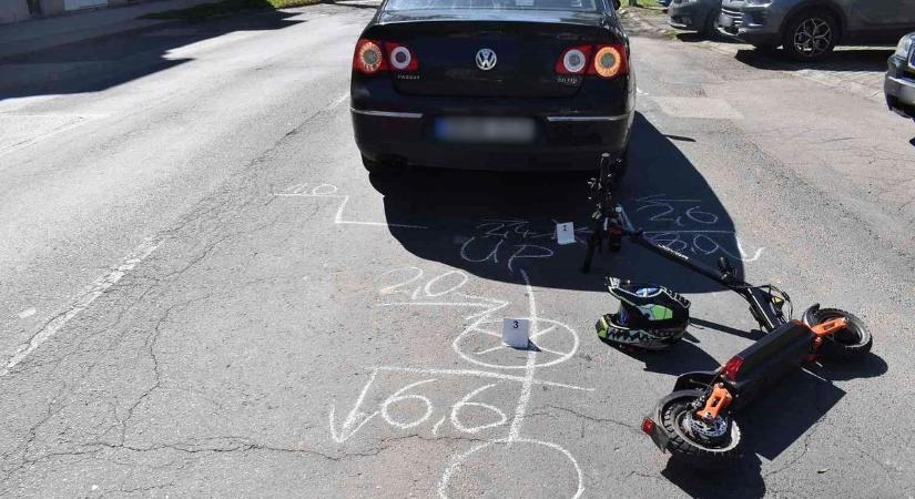 Egy pillanat műve – súlyosan megsérült egy fiatal rolleres tegnap Nagykanizsán