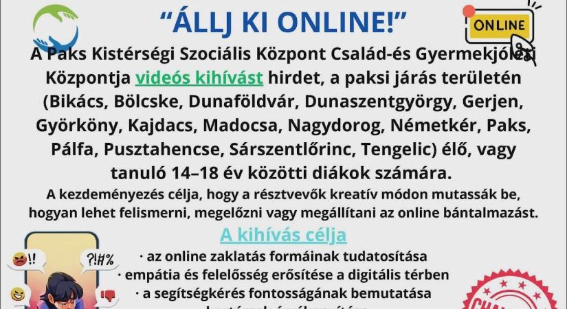 Az online zaklatás ellen hirdettek pályázatot