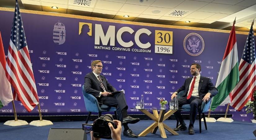 JD Vance az MCC-n: Azért jöttem, mert rengeteg szenny zúdul Viktorra