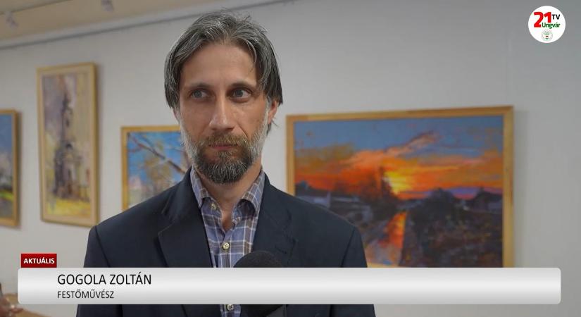Aktuális (2026.04.08) - Gogola Zoltán festményei a beregszászi konzulátus Munkácsy kiállítótermében (videó)