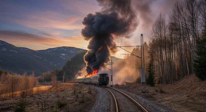 Tűz a Bergen–Oslo vonaton: mintegy 200 utast evakuáltak
