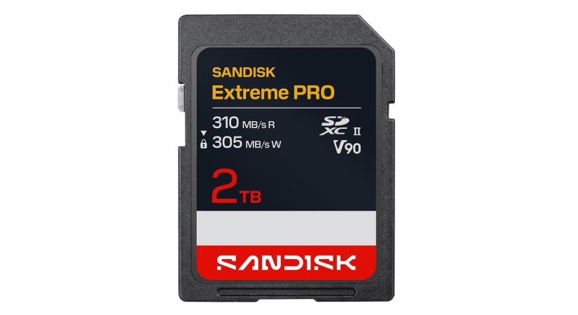 2 TB-os Extreme Pro UHS-II SD kártyát villantott a SanDisk – 310 MB/s-os sebességre képes, de 2000 dollárt kérnek érte