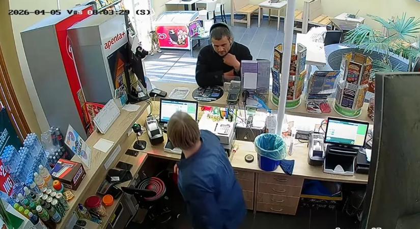 Ugrott a bevétel a Békafütty Lottózóban, miután egy tolvaj lenyúlt egy csomó sorsjegyet – videóval