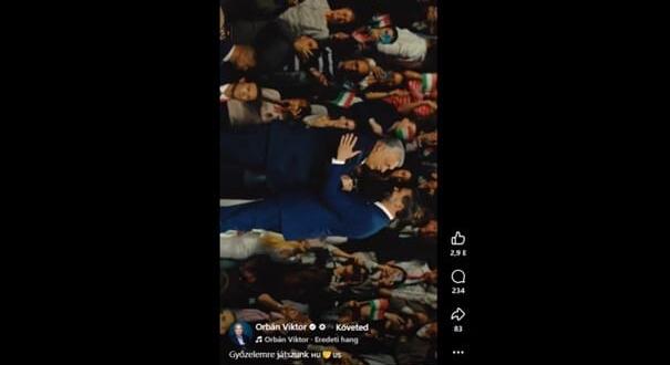 „Győzelemre játszunk” - posztolta Orbán, de nem sikerült Rákay Philip intelmei alapján feltölteni az erről szóló videót