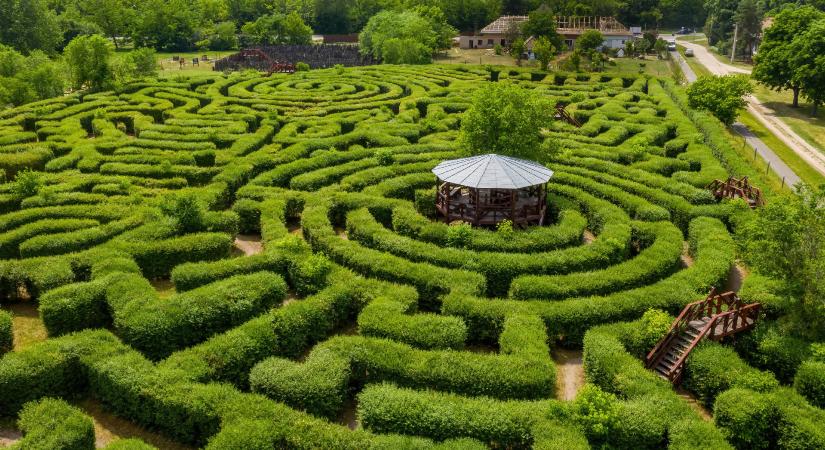 Szafaritúra, sövénylabirintus és interaktív makettpark