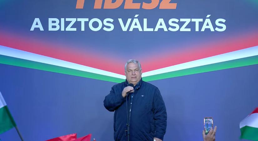 Orbán Viktor Sopronban mond beszédet a Békemeneten
