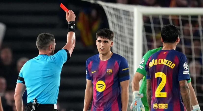 A szabálytalanság, amely után Kovács István kiállította Cubarsít a Barcelona–Atlético BL-negyeddöntőben