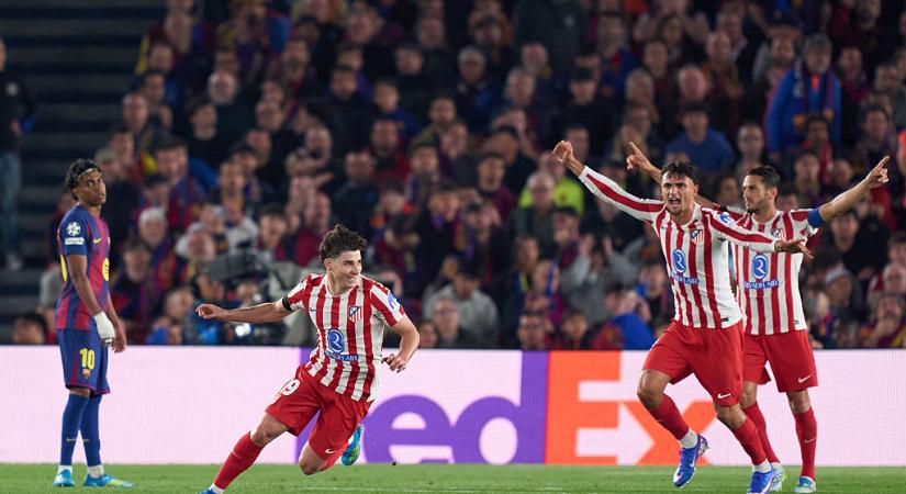 BL: kétgólos előnnyel várhatja a visszavágót az Atletico Madrid