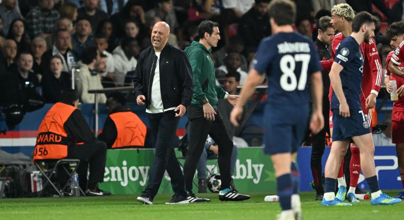 Szerencsét emleget Arne Slot a PSG elleni meccs után