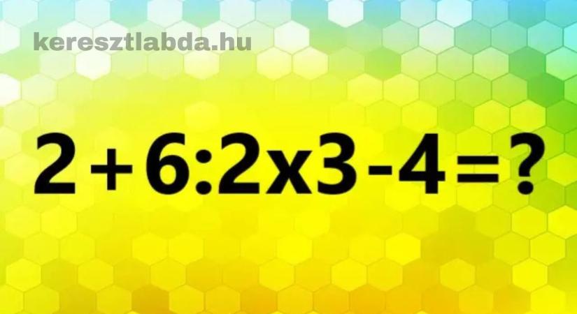 Napi matek feladat: Ha ezt fejben ki tudod számolni, jobb vagy a többségnél