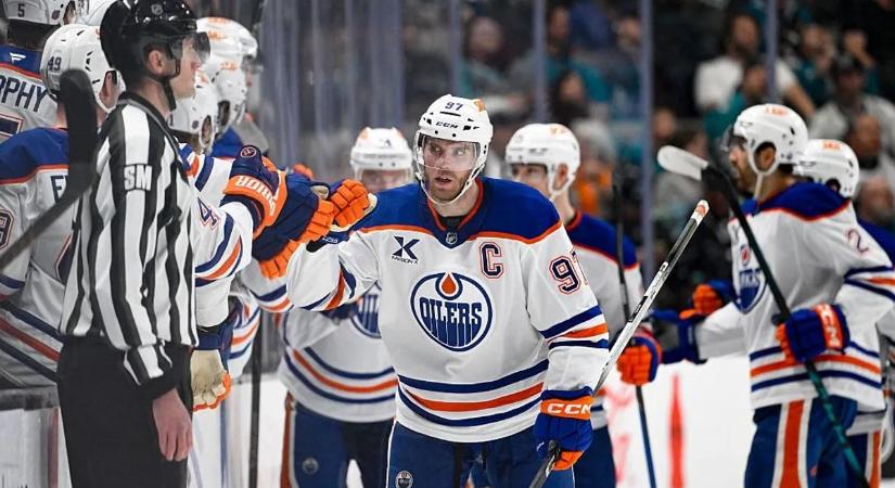 Connor McDavid öt ponttal járult hozzá az Edmonton sikeréhez