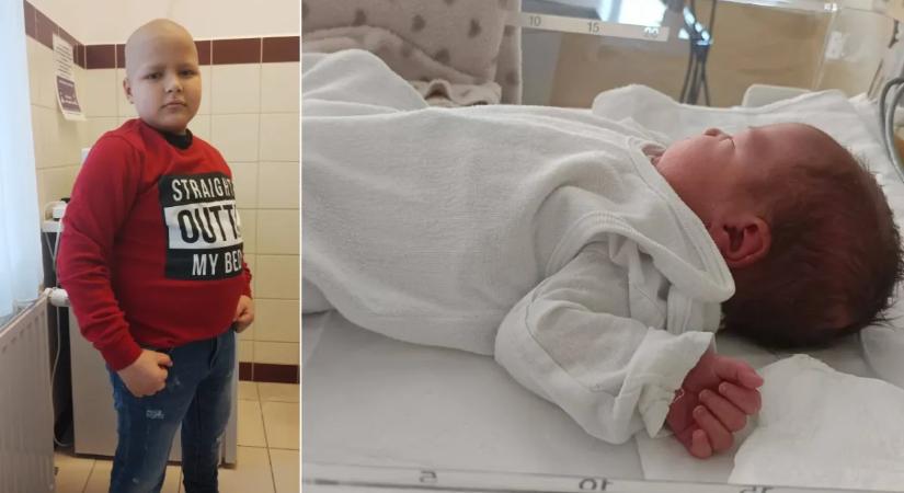 „Nagyon óvja, vigyázza” – hatalmas öröm érte a leukémiás Zolikát, nagytesó lett