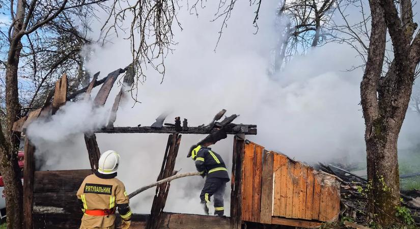 A Técsői járásban egy nő megsérült egy tűzeset során