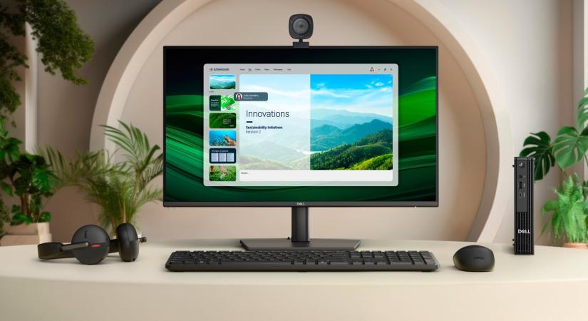 Panther Lake processzorral és maximum 64 GB-nyi memóriával érkezik a Dell legújabb kompakt asztali számítógépe