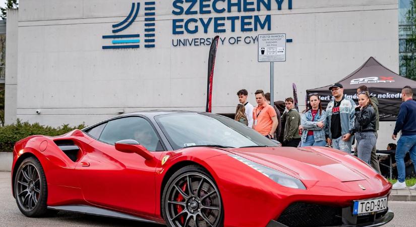 Több ezer érdeklődőt várnak az autóstalálkozóra a Széchenyi Egyetemre