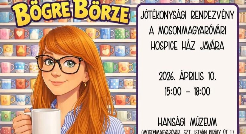 A Bögrés lány a mosonmagyaróvári hospice-ház javára jótékonykodik